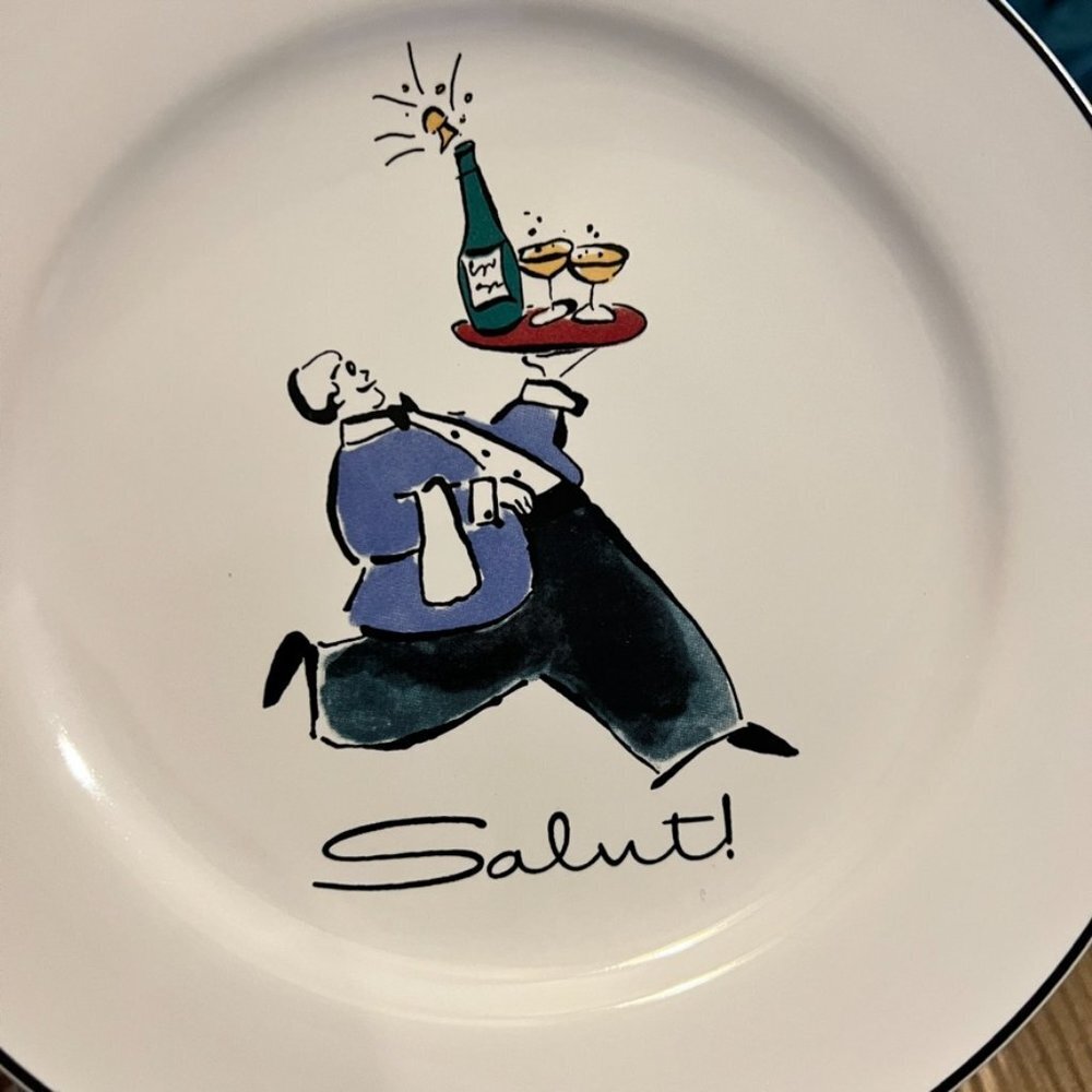 Cheers Darling Rosanna Set of 4 Salad Plates New in Box - Picture 3 of 5